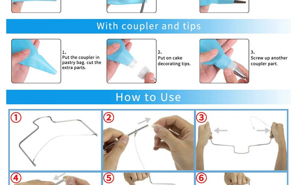 Cake Decorating Tools Kit Turntable Pastry Nozzles For Cream Confectionery Bags Icing Piping Nozzles Tips Baking Tools For Cakes